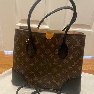 Louis Vuitton Monogram Flandrin Handbag with Strap Brown Leather Purse